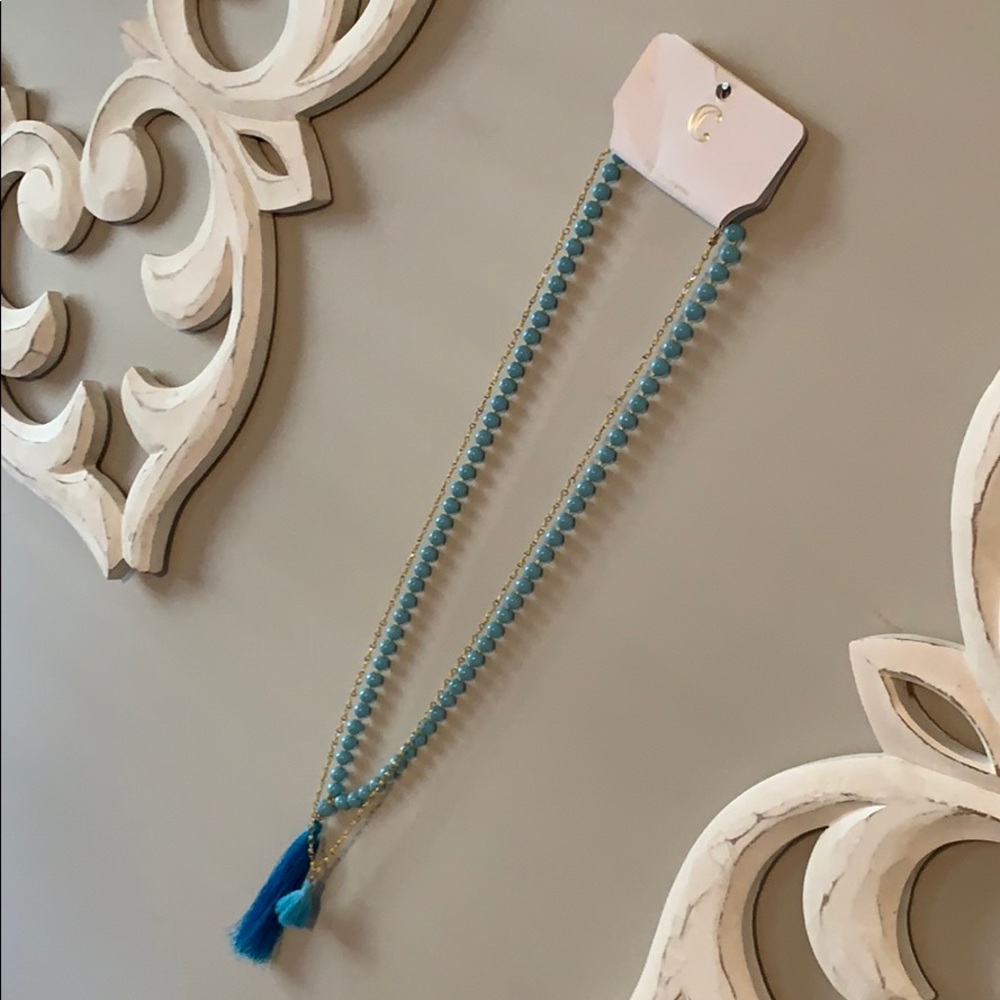 New, Two Bahama Babe long beaded necklaces.